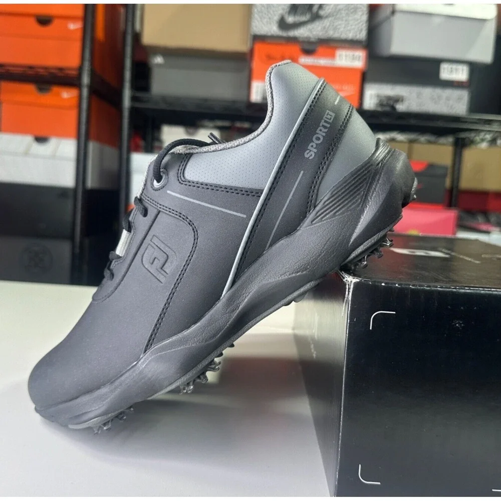 FOOTJOY SPORT LT 58085 Golf Shoes Black Size 8 Medium New / Waterproof